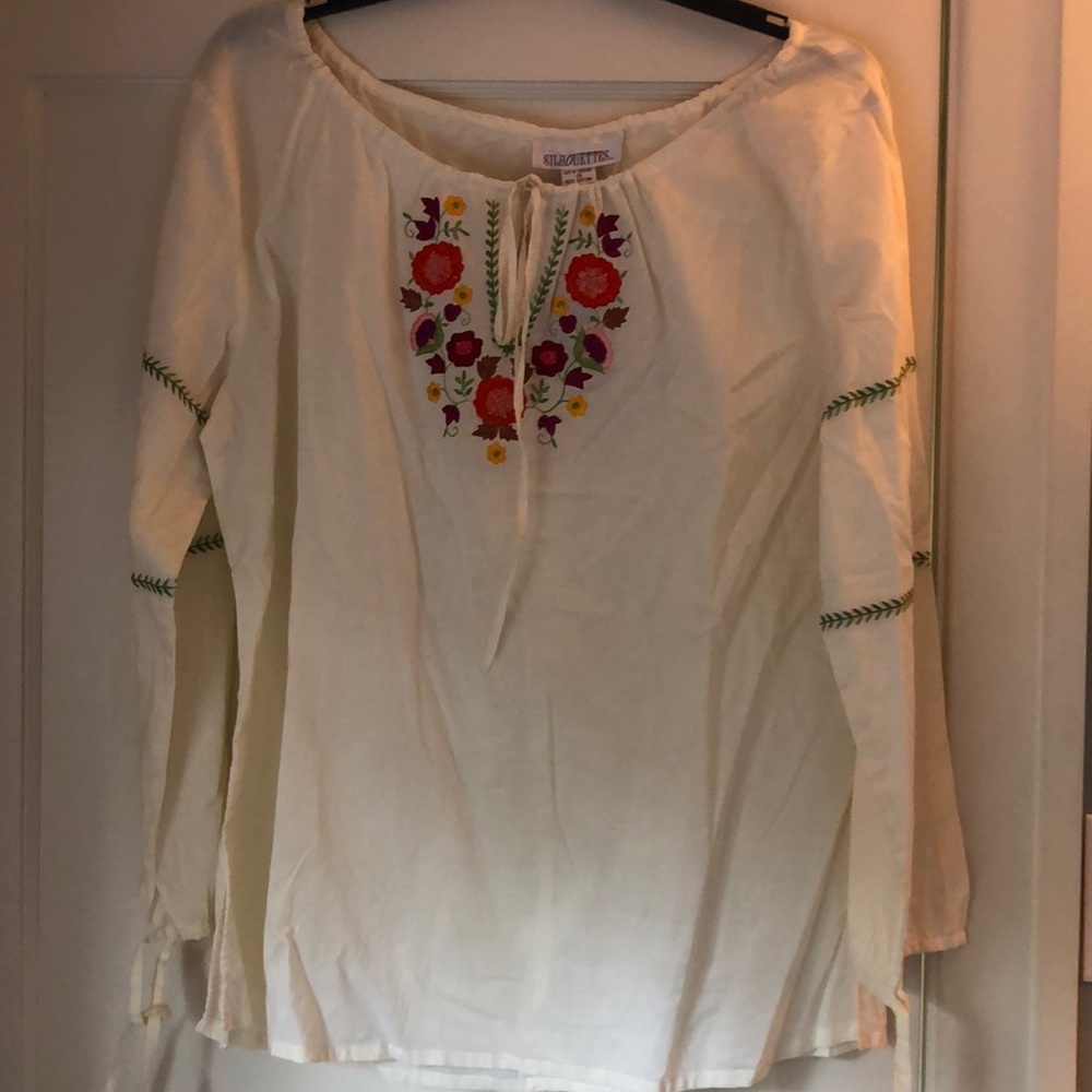 Embroidered boho blouse